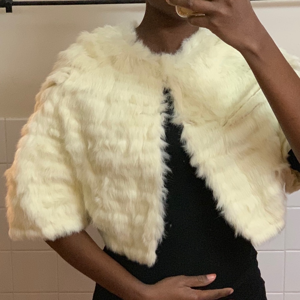 Genuine Rabbit Fur Bolero